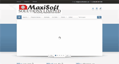 Desktop Screenshot of maxisoftsolutions.com