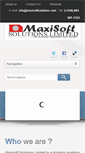 Mobile Screenshot of maxisoftsolutions.com
