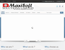 Tablet Screenshot of maxisoftsolutions.com